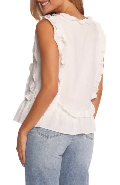 Petal And Pup Petal & Pup Athena Ruffle Tie Front Cotton Tank In White