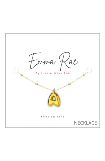 Emma Rae Bubble Initial Necklace
