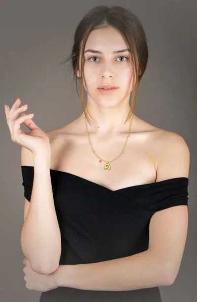 Emma Rae Bubble Initial Necklace