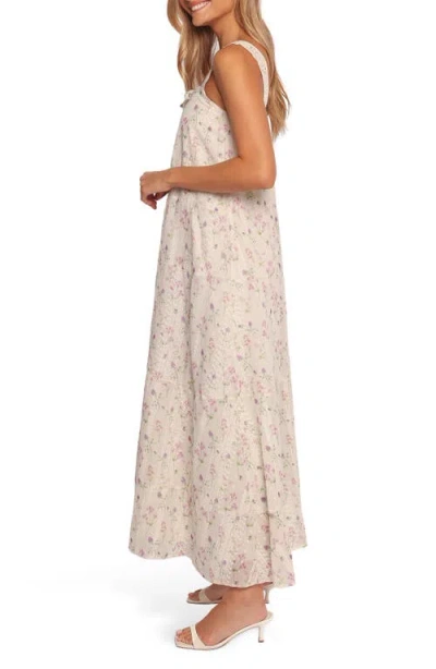 Petal And Pup Petal & Pup Caroline Embroidered Floral Maxi Sundress In Brown