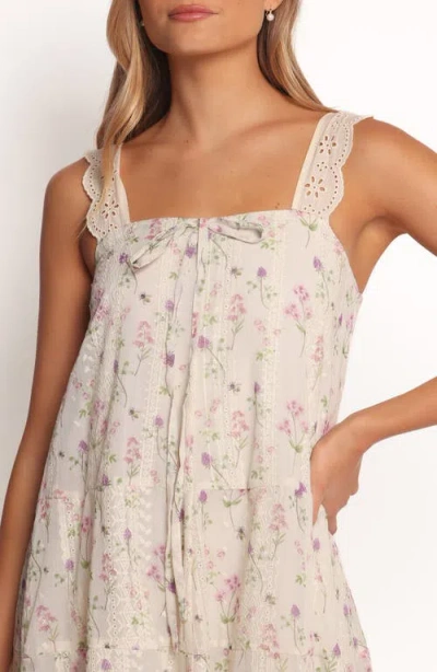 Petal And Pup Petal & Pup Caroline Embroidered Floral Maxi Sundress In Brown