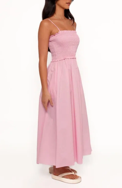 Petal And Pup Petal & Pup Nigella Ruffle Smocked Bodice Maxi Dress In Pink