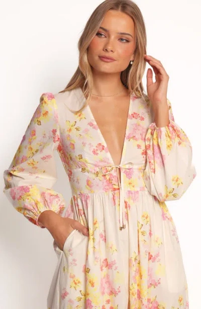 Petal And Pup Petal & Pup Celestine Floral Long Sleeve Cotton Jumpsuit