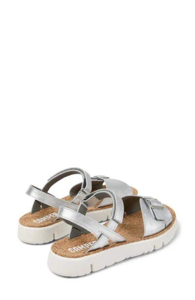 Camper Oruga Ankle Strap Sandal In Gray