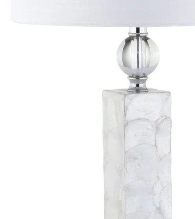 Jonathan Y Bailey 32" Led Seashell Table Lamp, White