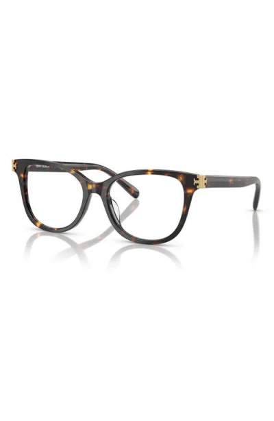 Tory Burch 53mm Square Optical Glasses In Multi