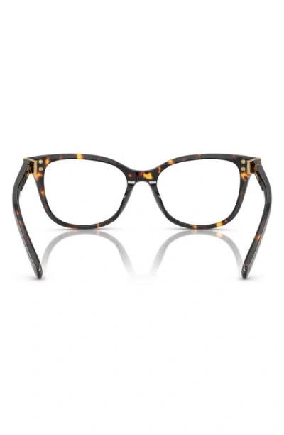 Tory Burch 53mm Square Optical Glasses In Multi