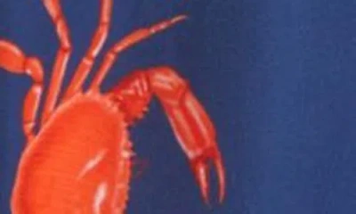 Mavrans Crab Weekend Short Sleeve Performance Button-up Shirt