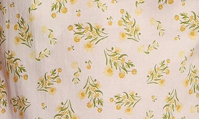 Petal And Pup Petal & Pup Ruthie Floral Drawstring Cotton Pants In Neutral