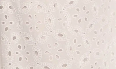 Petal And Pup Petal & Pup Kara Eyelet Cotton Bustier Crop Top & Maxi Skirt Set In Multi