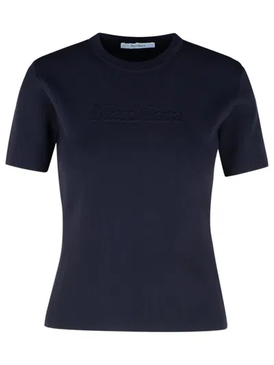 Max Mara Segale Blue Viscose Blend T-shirt