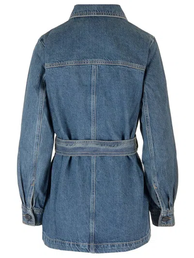 Frame Safari Belted Denim Jacket