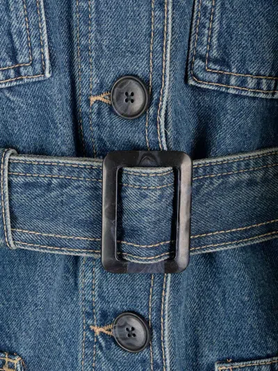 Frame Safari Belted Denim Jacket