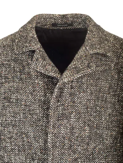 Tagliatore Unlined Tweed Coat Coats Grey