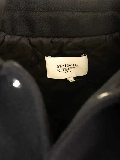 Maison Kitsuné Mountain Fox Patch Wool Varsity Jacket