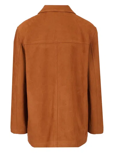 Dunst Vegan Suede Jacket Jackets Brown