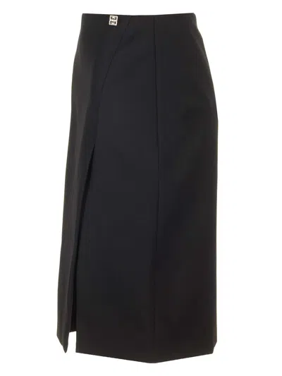 Givenchy Skirt In Wool With 4g Detail