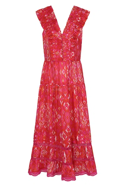 Mercy Delta Women's Pink / Purple Holkham Tuscany Pompelmo Dress In Multi