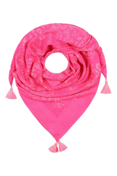 Mercy Delta Women's Pink / Purple Cashmere Square Capri Fragola In Multi