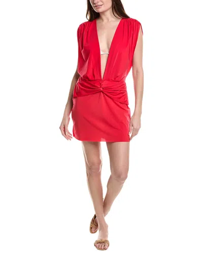 Vix Solid Cindy Coverup In Red