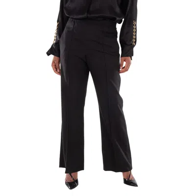 Loewe Wide-leg Wool Trousers With Central Pleats