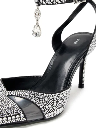 Jw Pei Haidi Pointed Toe Crystal Pumps In Silver
