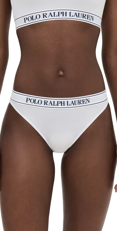 Polo Ralph Lauren Logo Bikini Panties White Cloud
