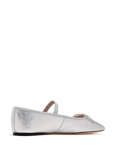 Loeffler Randall Leonie Soft Ballet Flats Silver In Silver