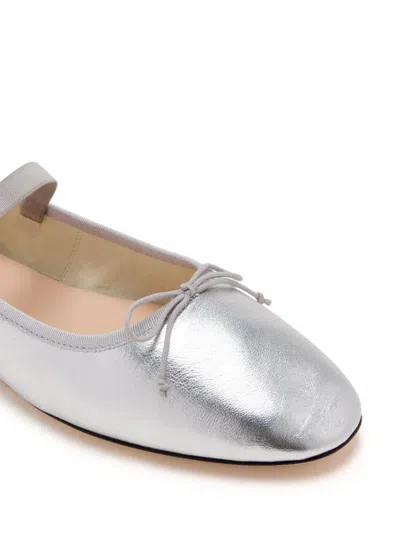 Loeffler Randall Leonie Soft Ballet Flats Silver In Silver