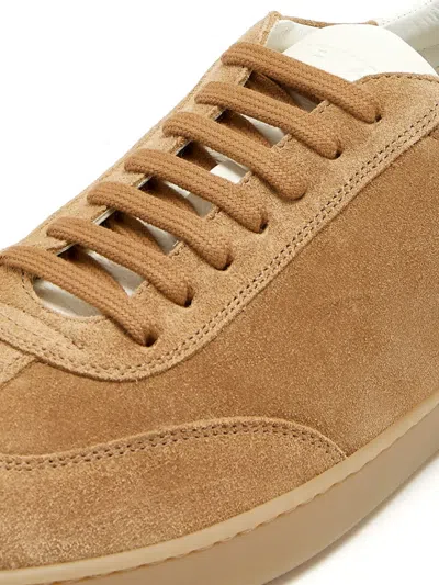 Stuart Weitzman Suede Low-top Sneakers In Brown