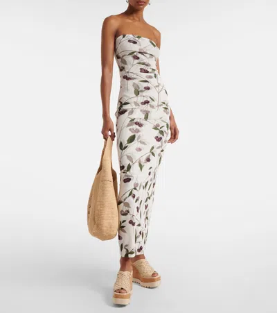 Stella Mccartney Woven Cork Wedge Mules In Ecru