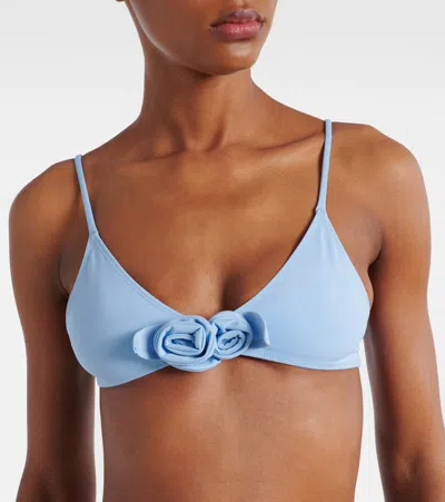 花卉贴花比基尼上装