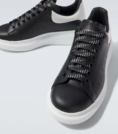 Alexander Mcqueen Larry Leather Sneakers With Logo Detail In Animal Print
