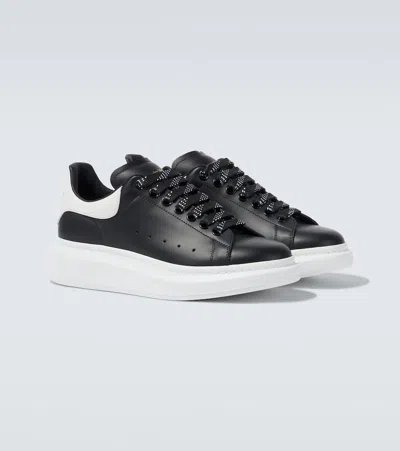 Alexander Mcqueen Larry Leather Sneakers With Logo Detail In Animal Print