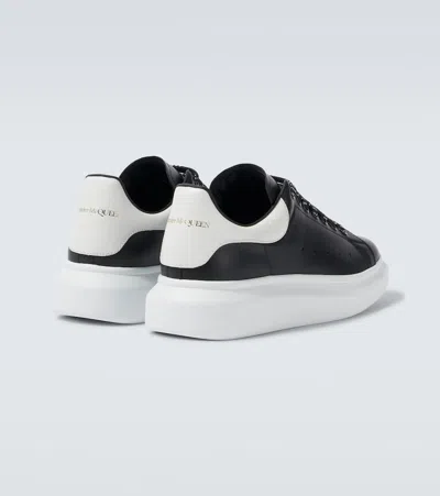 Alexander Mcqueen Larry Leather Sneakers With Logo Detail In Animal Print