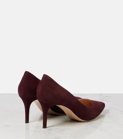 Gianvito Rossi Pointed Toe Stiletto Heel Suede Pumps