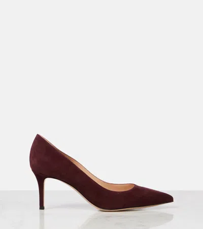 Gianvito Rossi Pointed Toe Stiletto Heel Suede Pumps