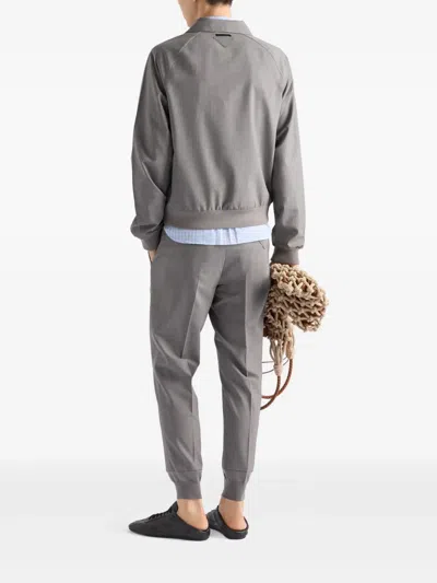 Prada Pantalone In Gray