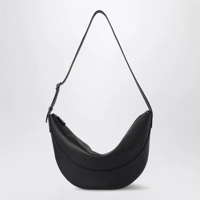 The Row Jouve Leather Cross-body Bag In Black