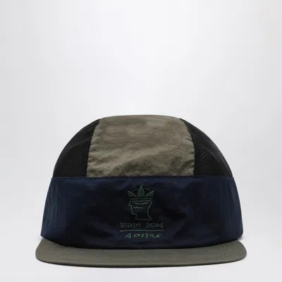 Adidas Statement Black/blue/green Baseball Cap With Logo