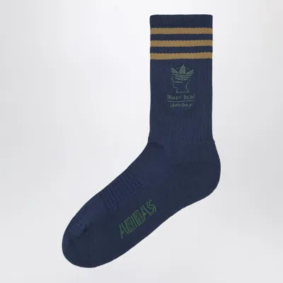 Adidas Statement Blue Socks With Logo