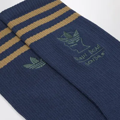 Adidas Statement Blue Socks With Logo