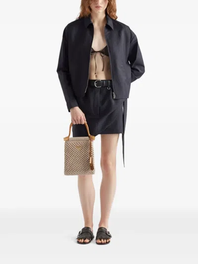 不对称迷你半身裙