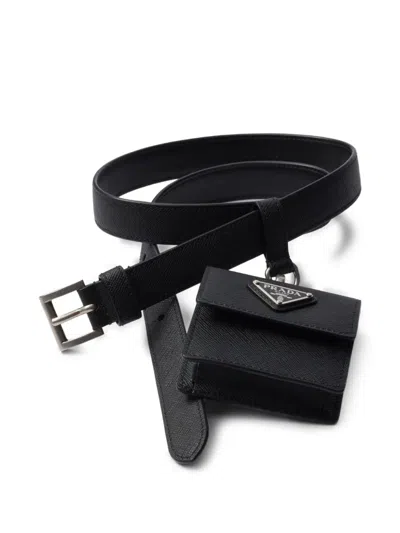 Prada Saffiano Leather Belt