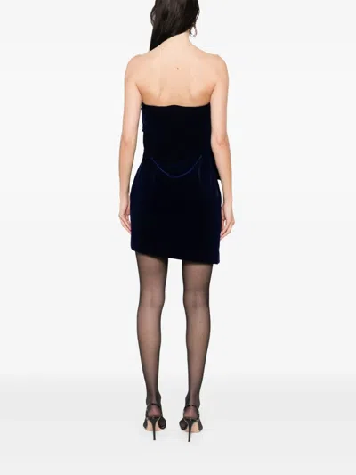 Givenchy Draped One-shoulder Velvet Dress