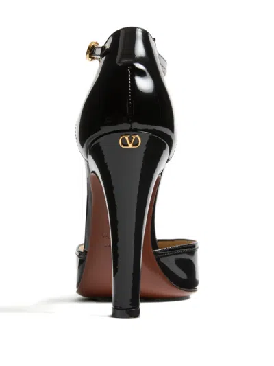 Valentino Garavani Hi Dolly Black Patent Leather Pumps