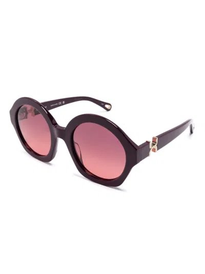 Chloé Marcie Sunglasses In Red