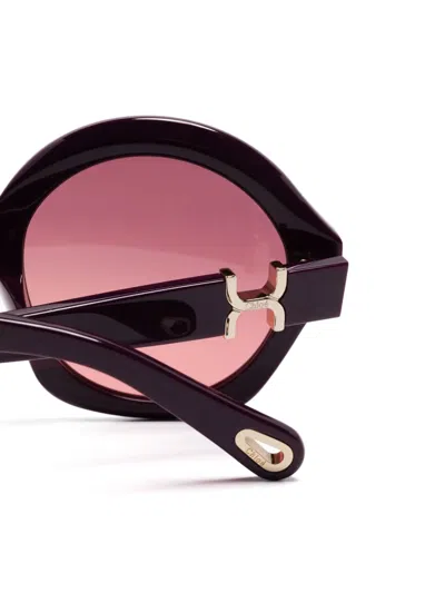 Chloé Marcie Sunglasses In Red