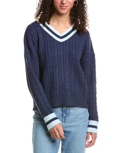 Katiejnyc Blair Varsity Sweater In Blue