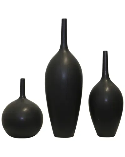 Harp & Finial Set Of 3 Porter Vases